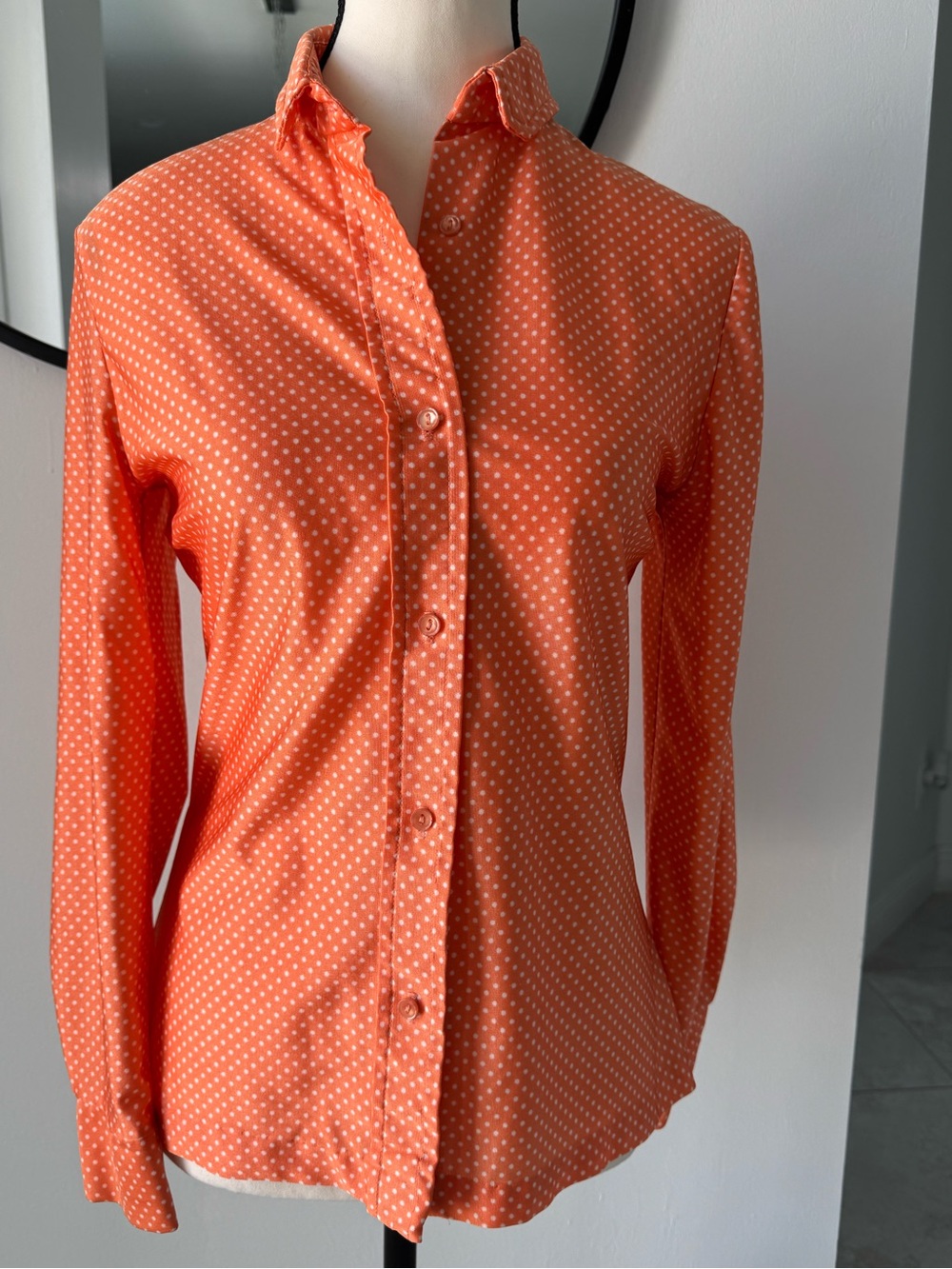 Vintage 70s polka dot Loubella extendable top